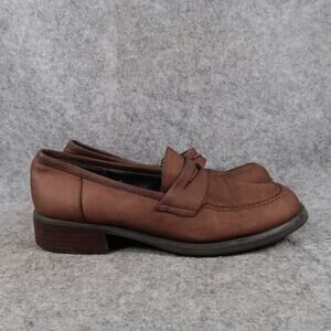 Connie Shoes Womens 6 Penny Loafers Slip On Leather Vintage Retro Brown Classic